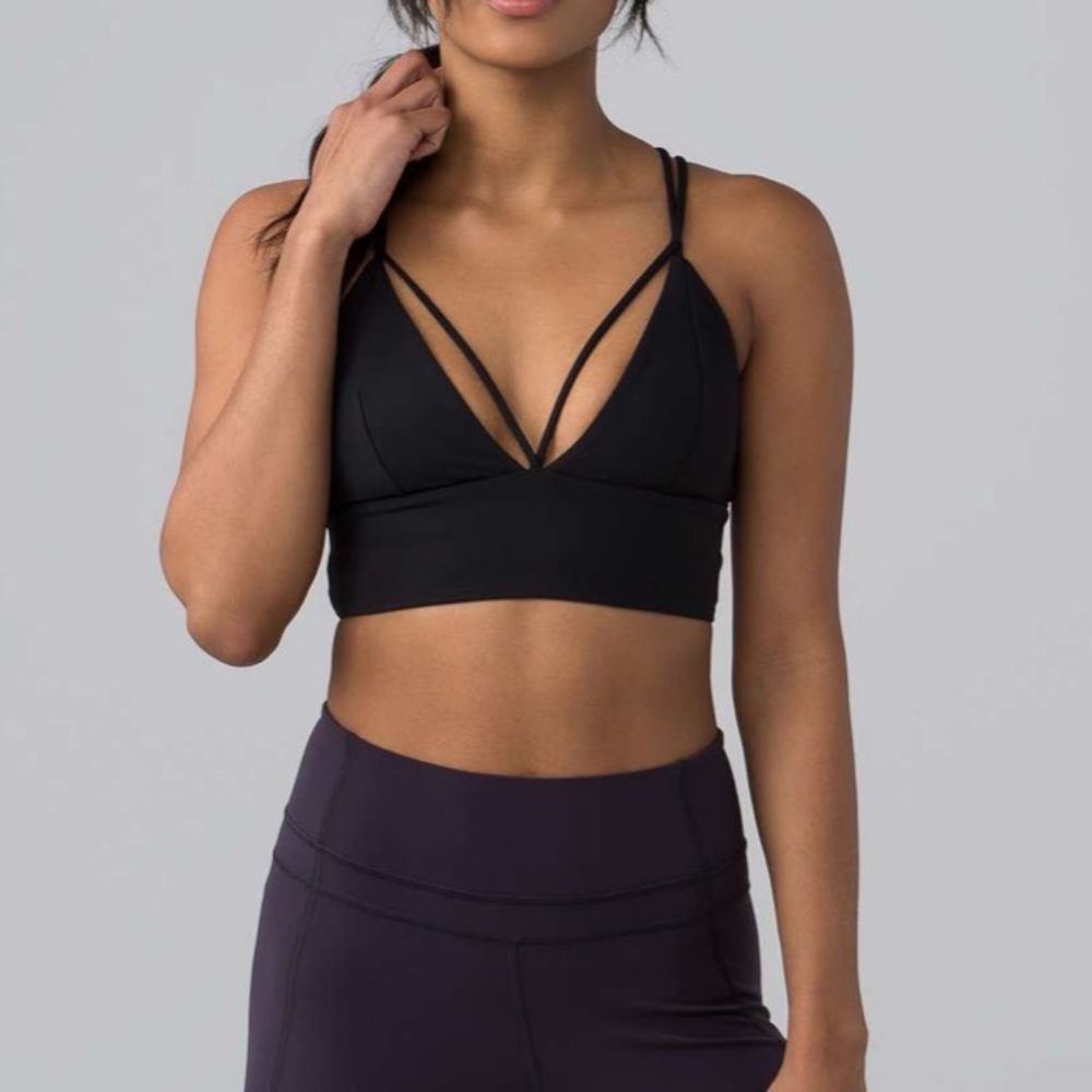 Lululemon Pushing Limits Bra Black Size 4
